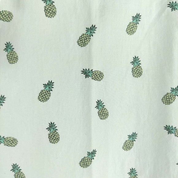 NWT Express All-Over-Print Pineapple Hawaiian Shirt Mens 2XL Slim Fit - Picture 4 of 6